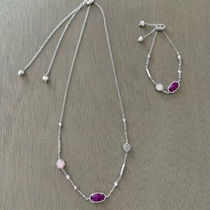 Kendra Scott necklace and bracelet set